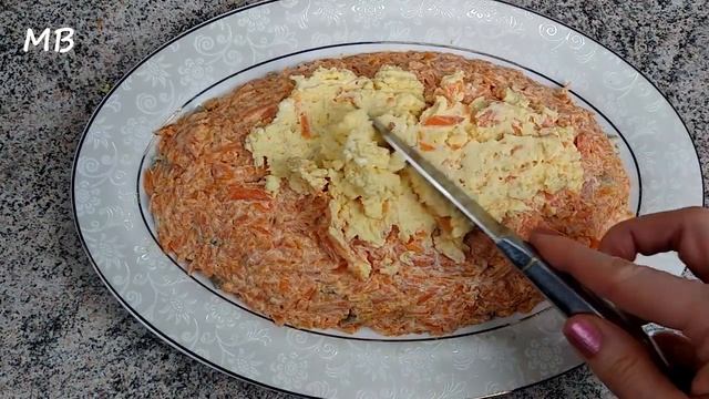 Салат "БУСЫ НА СНЕГУ" красивый и праздничный! 2021 смотреть онлайн