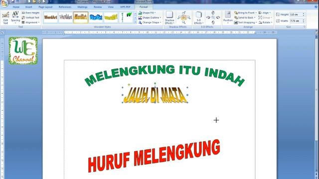 Cara membuat tulisan lengkung pada Coreldraw, Ms Word dan Photoshop смотреть онлайн