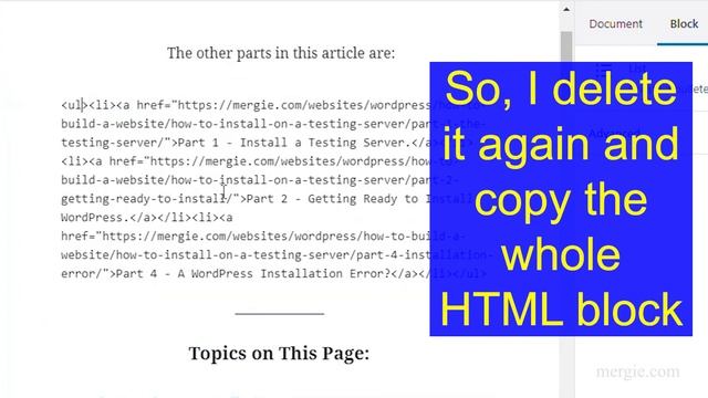 WordPress - I Edited my Text in HTML and it Won't Save the Changes смотреть онлайн