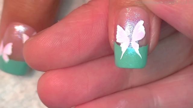 Spring Butterfly Nails! | Pastel Butterflies Nail Art Design Tutorial смотреть онлайн