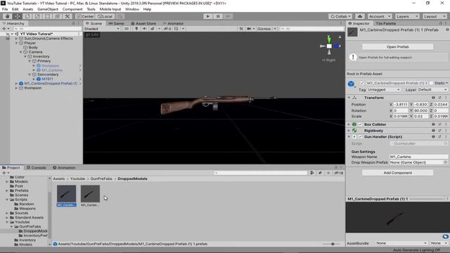 [Unity 2019 Tutorial] Weapons Inventory System C# + Free Scripts смотреть онлайн