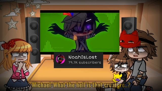 ||past Afton Kids React To William Afton?||Bored_Afton☕|[FNaF]