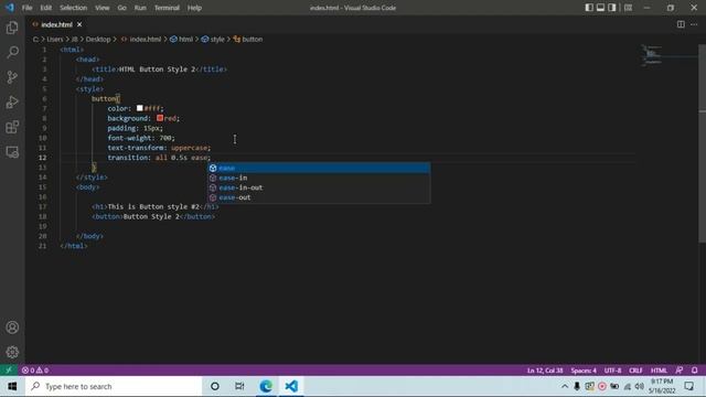 HTML Tutorial: CSS Button Styles Tutorial #2 (Zoom Effect) смотреть онлайн
