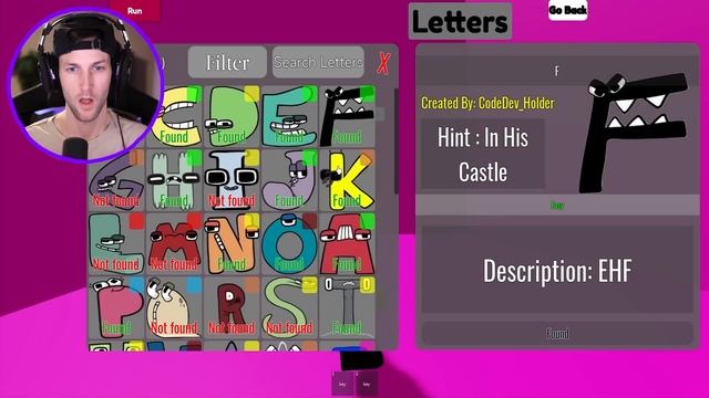ROBLOX *NEW* FIND THE ALPHABET LORE CHARACTERS! (ALL NEW CHARACTERS UNLOCKED!) смотреть онлайн
