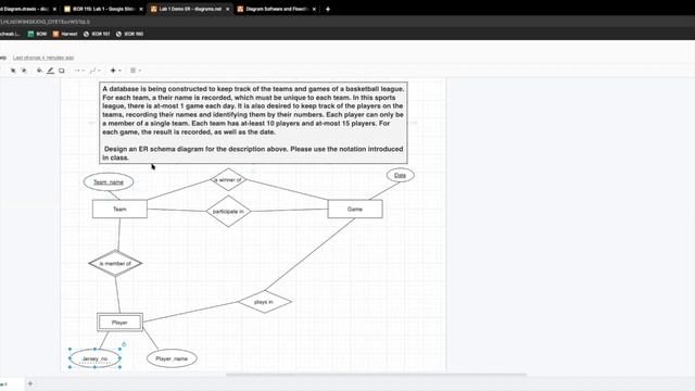 Lab Section-01 - Part 04 - IEOR115-F20 - draw.io ER Diagram Demo, Part 2 - смотреть онлайн