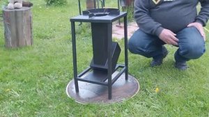 Ракетная печь с подставкой Везувий Ракета Союз  Полный обзор и розжиг