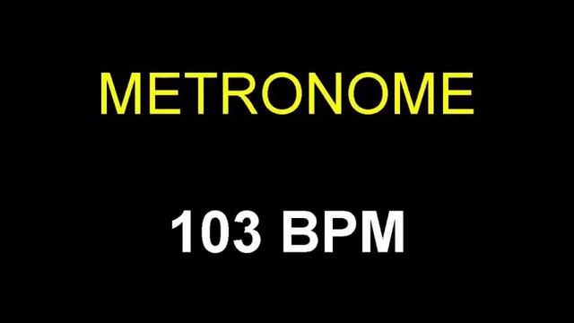 Metronome 103 BPM Beats Per Minute смотреть онлайн