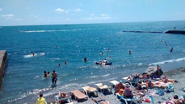 Крым 2017 Алушта отдых пляж. смотреть онлайн