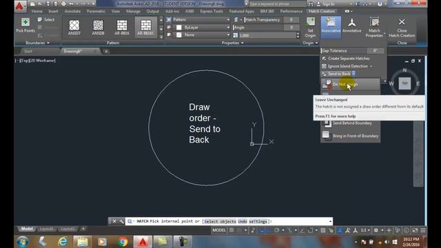 AutoCAD I 23-19 Controlling the Draw Order of Hatches смотреть онлайн