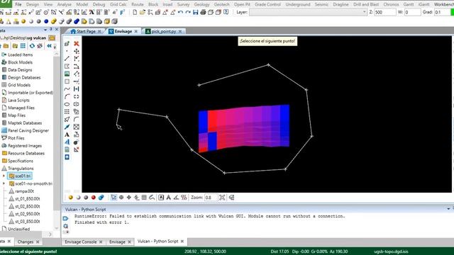 Maptek Vulcan - Get points list with Script python смотреть онлайн