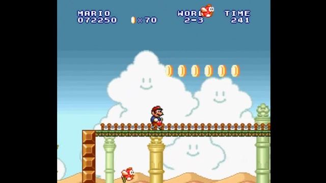 Super Mario Bros I Zone 2-3 SNes plataform game смотреть онлайн