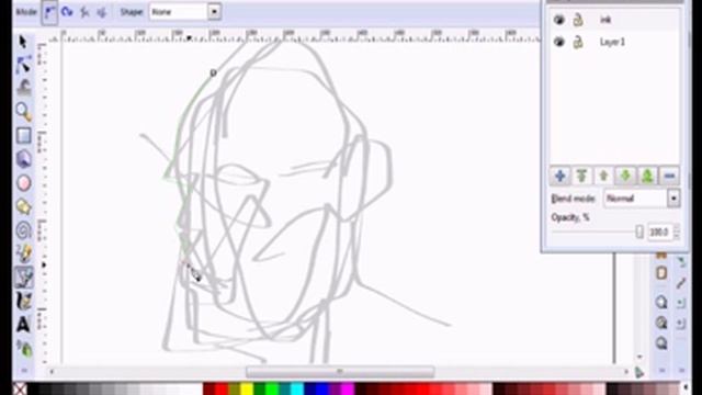 Inkscape Tips Bezier Curve/Node Delete смотреть онлайн