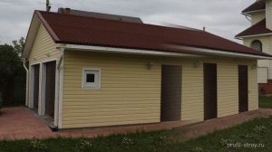 Гараж с хозблоком, наши работы