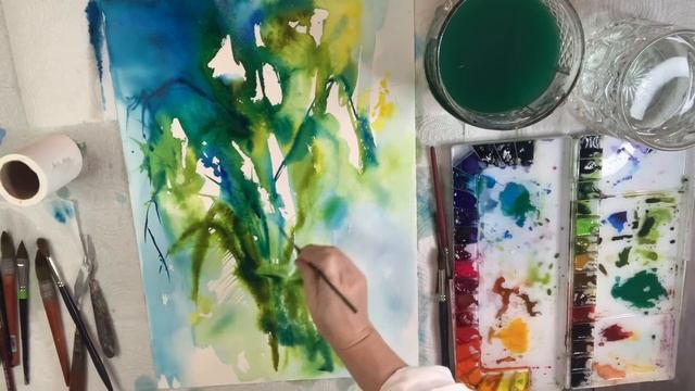 Intuitive Watercolor ~ letting the paints take you on a journey смотреть онлайн