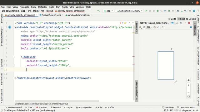 Blood donation app in Android Studio - Create splash screen in java смотреть онлайн