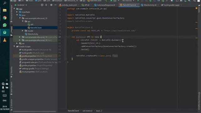 Belajar membuat aplikasi info Covid dengan Kotlin Retrofit Dan API смотреть онлайн