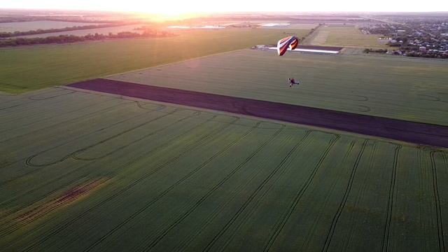 Параплан, Краснодарский край, закат, dji mavic, dji mavic mini, полёт на квадрокоптере смотреть онлайн