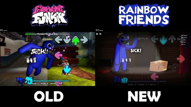 Rainbow Friends OLD vs NEW Mod | Roblox FNF - Friday Night Funkin' смотреть онлайн