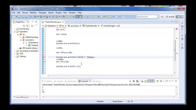 03. Урок Java - Оператори - Арифметичні оператори та оператори присвоєння смотреть онлайн