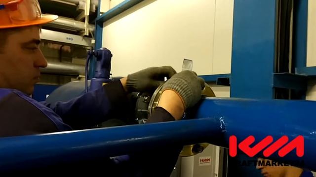 Запуск винтового компрессора AERZEN смотреть онлайн