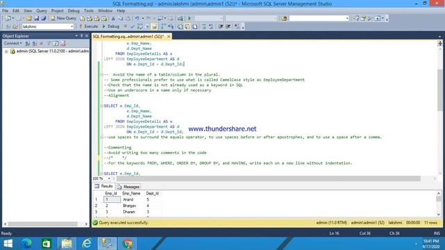 47.How to properly format SQL Code -Hindi смотреть онлайн