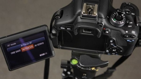 Canon 600D How to change the autofocus mode