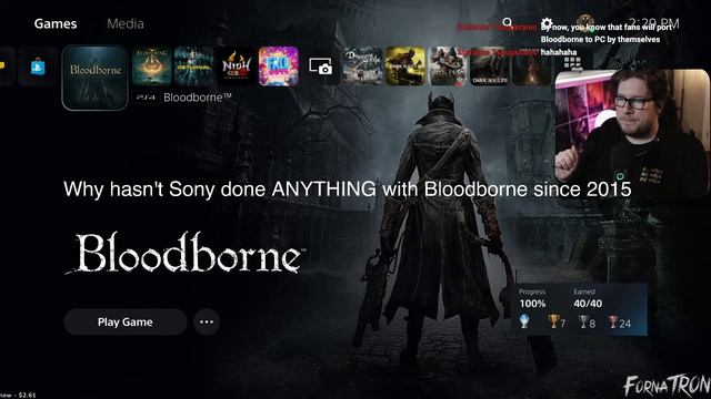 LETS TALK FromSoftware! Bloodborne On PC, Future Games - 🔴 FornaTRON LIVE
