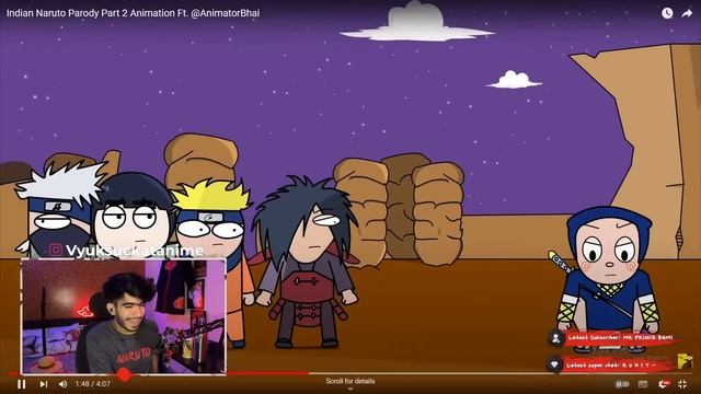 @DaddyVyuk reaction on @BoffoParadise 's Indian naruto parody part 2 reaction смотреть онлайн