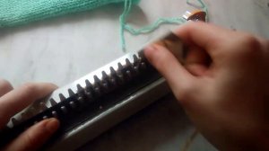 Вязание на машинке Ивушка, по кругу гладью. видео урок