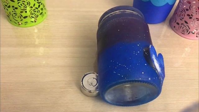 КОСМО БАНКА\ !DIY!\ ЧТО СДЕЛАТЬ ИЗ СТЕКЛЯННОЙ БАНКИ?\НЕВЕРОЯТНО КРАСИВЫЙ ДЕКОР\СВЕТИЛЬНИК смотреть онлайн