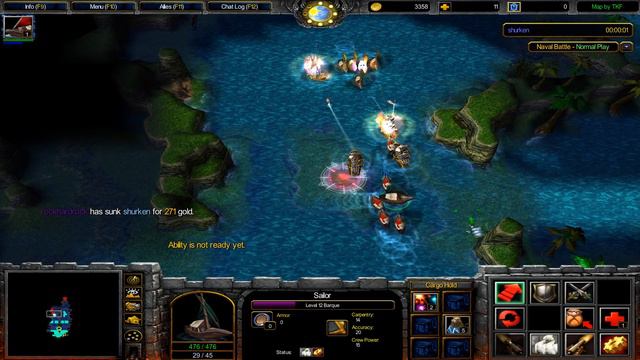 Warcraft 3 TFT - Naval Battle #3 смотреть онлайн