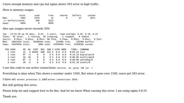 DevOps & SysAdmins: Nginx 503 error in High traffic смотреть онлайн