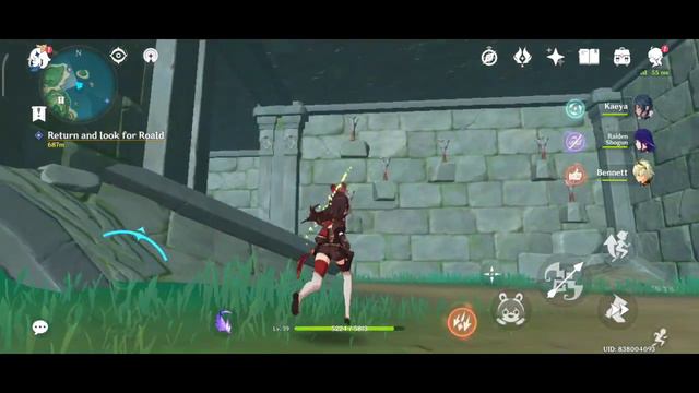 Genshin Impact - Tsurumi Island 1st mural location torch puzzle смотреть онлайн