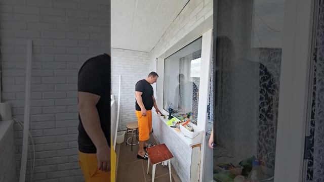 РЕМОНТ БАЛКОНА ЗАКОНЧИЛ, ЛЮБИМАЯ ДОВОЛЬНА 👍🤗 смотреть онлайн