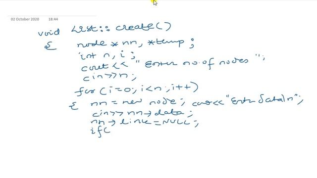 Creating a link list by adding nodes at rear end(appending) смотреть онлайн