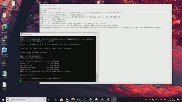 dataguard switchover смотреть онлайн
