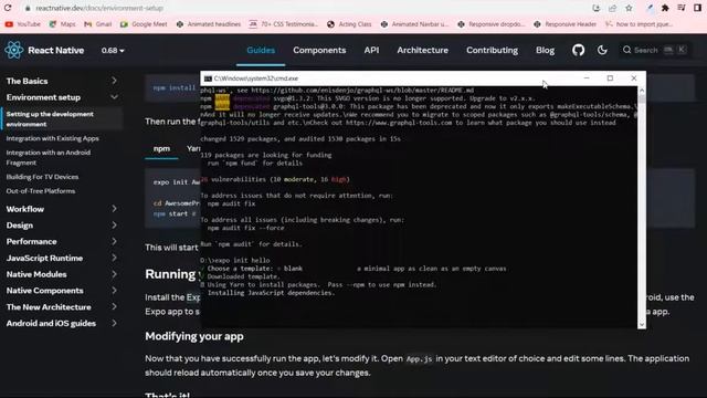 how to set up development environment for the react native using Expo CLI. смотреть онлайн