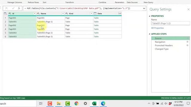 Extract Data from PDF 2 Excel | Power Query | Power BI смотреть онлайн