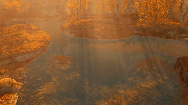 Golden Rays of Fall - (Skyrim SE) - [Live Wallpaper] 4K