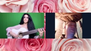 Гитаристка и певица в чат рулетке. Елена Ереван. (песни, розыгрыш)-5
