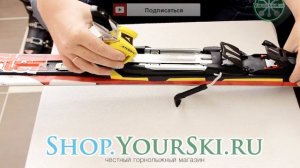 Установка креплений на горные лыжи Atomic Redster D2 GS