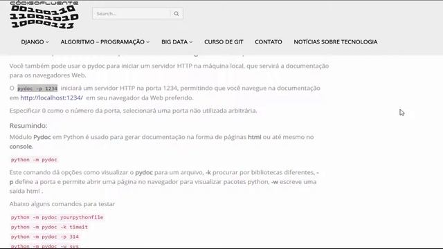 Aula 12 - Python - PyDOC - Documentação python смотреть онлайн