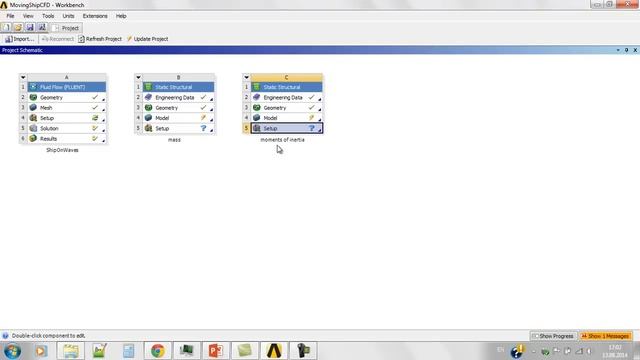 Моделирование движения корабля в Ansys Fluent