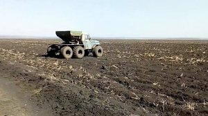 Разбрасыватель удобрений на базе Уаз своими руками. Пневмоход УАЗ.