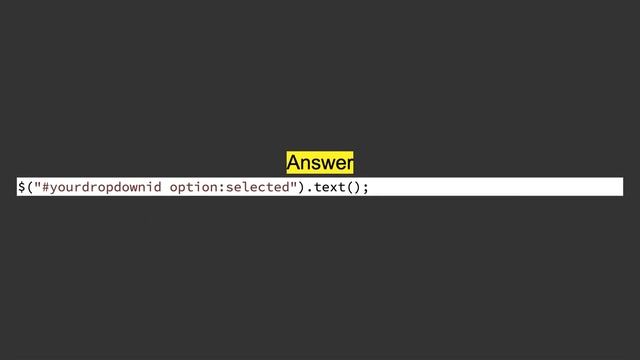 Get selected text from a drop-down list (select box) using jQuery смотреть онлайн