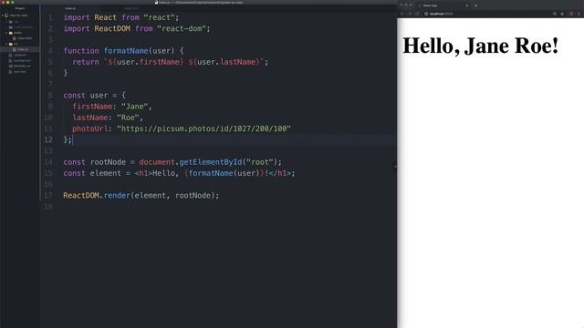 S02V04: Introducing JSX смотреть онлайн