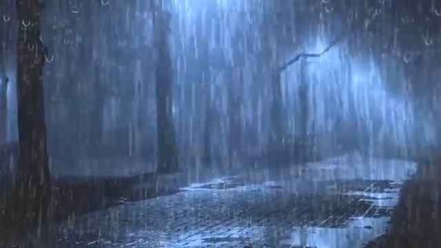 Звуки сильного дождя позволят Вам заснуть за несколько минут #Звукидождя #Белыйшум