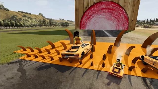 Big & Small Monster Truck Lightning Mcqueen vs Train Doll Squid Game - which is best? | BeamNG.Driv смотреть онлайн