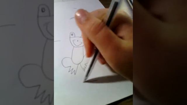 Как нарисовать лягушку смотреть онлайн