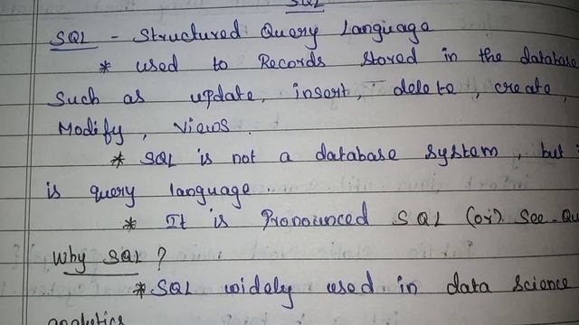 #sql#sqlbeginners#what is SQL#why sql#interviewquestion смотреть онлайн